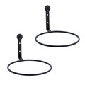 Achla Designs ACHLA Designs SFR-08-2 8 in. Flower Pot Ring; Black - Pack of 2 SFR-08-2